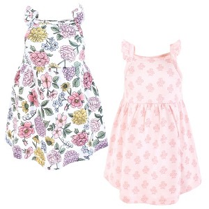 Luvable Friends Hudson Baby Sleeveless Dresses 2pk - 1 of 2