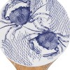 Beachcombers Blue Crab Net Round Serving Platter with Handle - 2 of 3
