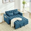 NicBex Modern Pull Out Sofa Bed Velvet Convertible Sleeper Sofa with Adjustable Back for Living Room - 4 of 4