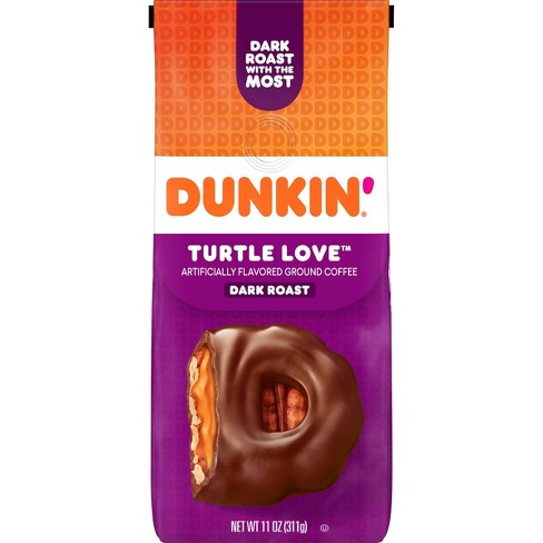 Dunkin Turtle Love Dark Roast Coffee - 11oz : Target