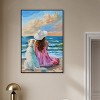 Art Remedy Girl and Her Best Friend Colorful Coastal Wall Art Framed - 2 of 4
