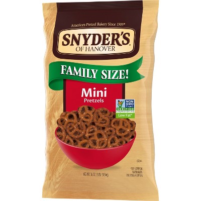 Snyder&#39;s of Hanover Pretzels Mini Pretzels Family Size - 16oz