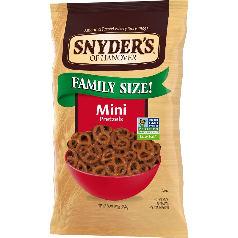 Snyder&#39;s of Hanover Pretzels Mini Pretzels Family Size - 16oz, 5 of 7