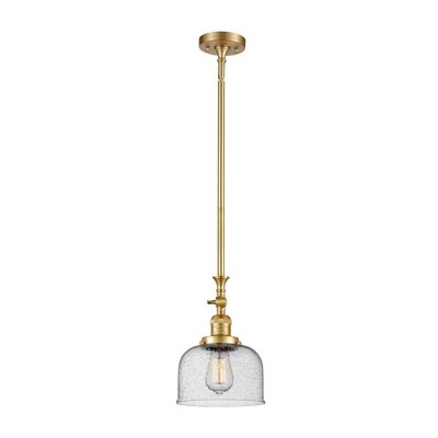 Bell - 1 Light Stem Hung Tiltable Mini Pendant In Industrial Style-14 Inches Tall and 8 Inches Wide