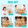 LotFancy 5 Pack 8 in Bulk Shaggy Plush Bear, Teddy Bear Stuffed Animal, Gifts for Kids, Girls, Boys - 3 of 4