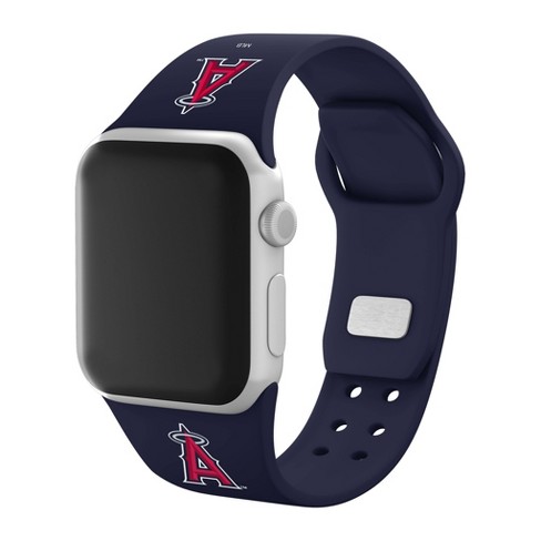MLB Los Angeles Angels Apple Watch Compatible Leather Band 38/40