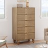 5 Drawers Dresser, Modern Wooden Tall Dresser with Deep Drawers, Chest of Drawers for Bedroom - 4 of 4
