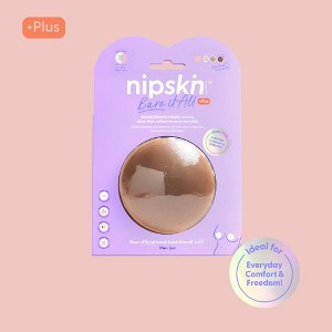 Nipskin Bare it All Plus Reusable Round Silicone Nipple Covers - 1 of 2