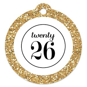 Big Dot of Happiness Gold Tassel Worth The Hassle - 2026 Graduation Party Favor Gift Tags (Set of 20) - 1 of 4