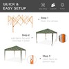 Best Choice Products 10x10ft Pop Up Canopy Outdoor Portable Adjustable Instant Gazebo Tent w/ Carrying Bag - 2 of 4
