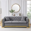 NicBex 81.1 Inch 3 Searter Sofa Couch with Soft Cushion Upholstered Leisure Couch with 2 Pillows for Living Room - 2 of 4