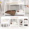 SeaCamel Heavy Duty Twin Over Full Metal Bunk Bed - Removable Stairs, 12" Under-Bed Storage, White for Teens & Adults - 4 of 4