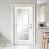 SpassWay 36"W*80"H 8-Lite Exterior Frosted Glass Prehung Front Entry Door Primed Interior Fiberglass Entrance Door - 2 of 4