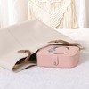 Unique Bargains Letter Travel Women Girls Birthday Gifts Portable PU Leather Jewelry Storage Display Holder - 4 of 4