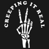 Girl's CHIN UP Halloween Creepin' Real Skeleton T-Shirt - 2 of 4