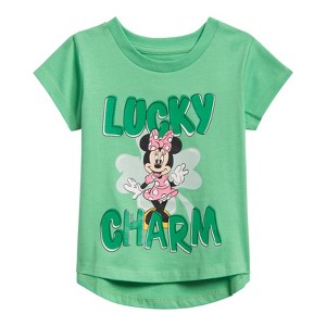 Disney Minnie Mouse Valentines Day St. Patrick's July 4th Halloween Christmas Girls T-Shirt Little Kid to Big - 1 of 4