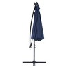 Barton Offset 10' Cantilever Solar Power LED Lighted Patio Outdoor Umbrella, Navy Blue - 3 of 4