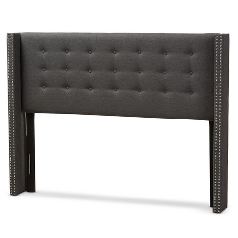 Queen Ginaro Modern And Contemporary Fabric Button Tufted Nail