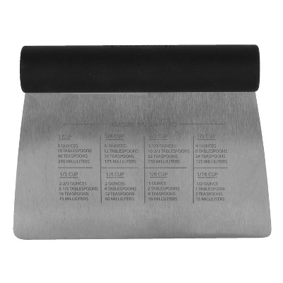 6 Inch Bench Scraper Stainless Steel Dough Scraper for Pastry Dough Pizza  Bread