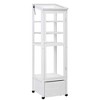 62.4" H Wooden Greenhouse for Outdoors, 4 Tier Plant House with Openable Roof, Movable Polycarbonate Garden Greenhouse for Garden Backyard - 2 of 4