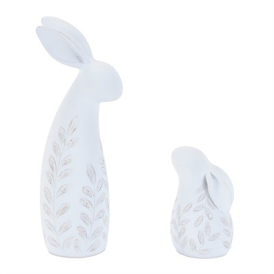 Etched Bunny Figurine (Set of 2)