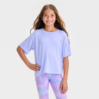 Girls' Short Sleeve Boxy T-Shirt - All In Motion™