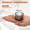 Unique Bargains Centerpiece Decor Round Ribbed Votive Glass Tea Light Holders - 2 of 4