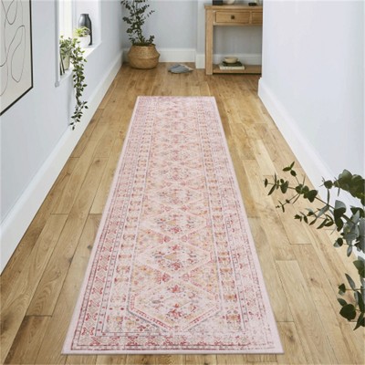SKRAN Machine Washable Area Rugs, Low-Pile, Non-Slip, Non-Shedding, Foldable, Kid & Pet Friendly for Living Room, Bedroom, Kitchen  (Beige)