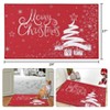 Christmas Doormat Holiday Decorative Mat, Non Slip Welcome Mat with Christmas Tree Snow Gift Pattern for Indoor Outdoor Entry - 2 of 4