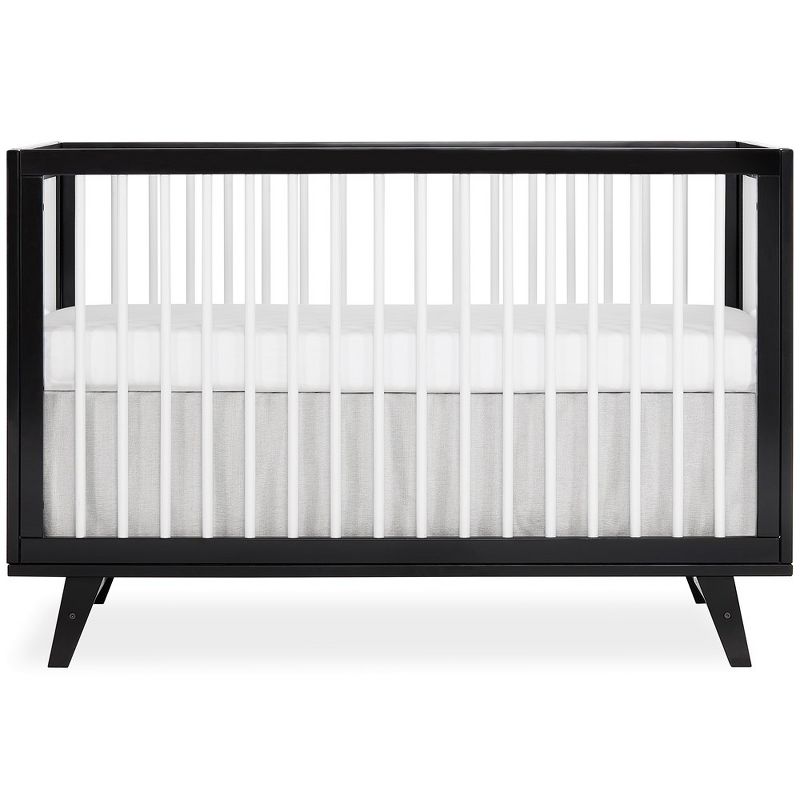 Dream On Me Carter 5-in-1 Full Size Convertible Crib, Black And White, 1 of 9