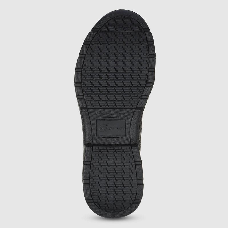 S Sport By Skechers Men's Elton Steel Toe Leather Work Boots - Black, 4 of 5
