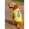 Parisian Pet 'Tie' Dog Shirt – Elegant Formal Attire for Dogs & Cats, Light Yellow - 4 of 4