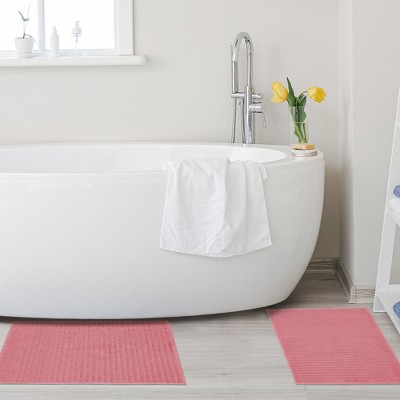 Rosewood Eco-Friendly Cotton Textured Bath Mat Set