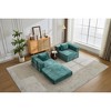 VASIP Compression Sofa, Convertible Floor Bed with Fixed Frame, Living Room and Bedroom Without Assembly Modular Chenille Loveseat - 4 of 4
