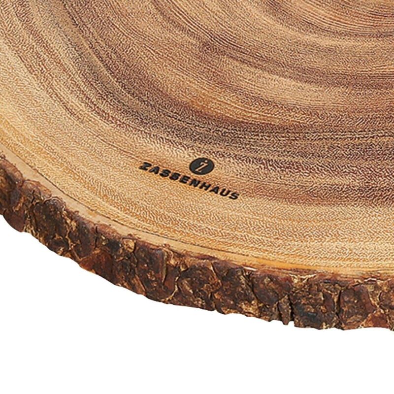 Zassenhaus Wood Serving Board, Acacia, round, 4 of 5