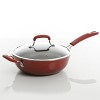 Kenmore Elite Andover 10 Piece Nonstick Aluminum Cookware Set in Red Gradient - 3 of 4