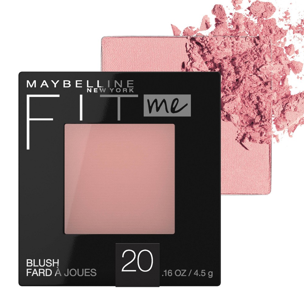 Photos - Other Cosmetics Maybelline MaybellineFitMe Blush - 20 Mauve - 0.16oz: Pressed Powder Makeup, Natural 
