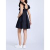Women's V Neck Flutter Sleeve Tiered Mini Dress | Motherhood Maternity - 2 of 4
