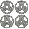 Kumasinova 1" Dia Standard Cast Iron Weight Plates,Gray Baked Enamel Finish Barbell Plates,Many Options - 3 of 4