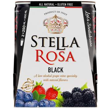 Stella Rosa Black Red Wine - 2pk/250ml Cans