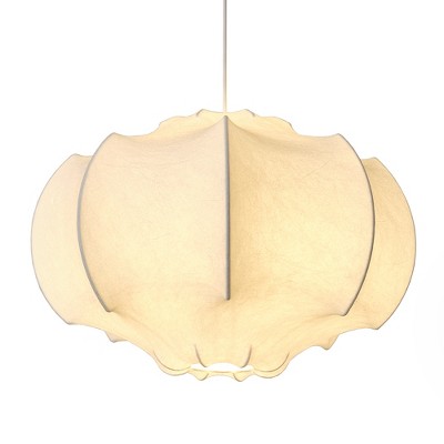 Parrot Uncle 23.6" White Modern 1-Light White Pendant Ceiling Light