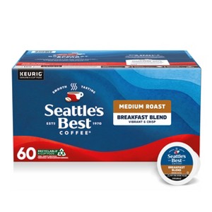 Keurig Seattle's Best Breakfast Blend Medium Roast K-Cup - 60ct/21.1oz - 1 of 4