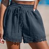 Women's Crochet Trim Beach Cover Up Shorts - Cupshe - 2 of 4