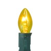 Northlight Pack of 25 Transparent Yellow C7 Christmas Replacement Bulbs - 3 of 3