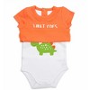 Pavilion Gift Company - Orange Dino - 12-24 Months Shw-onesie   - Leotards and Bodysuits - 3 of 4
