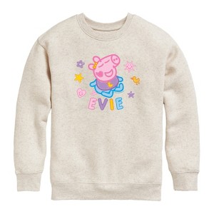 Boys' - Peppa Pig - Evie Scribbles Graphic Fleece Sweatshirt - 1 of 2