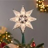 Kurt Adler 10-Light 8-Point Star Christmas Treetop, Clear, 8in - 4 of 4