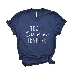 Simply Sage Market Women's Teach Love Inspire Short Sleeve Graphic Tee - 1 of 2