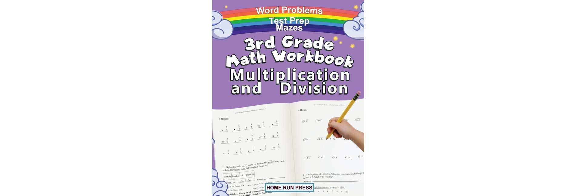 3rd Grade Math Workbook Multiplication and Division - by  LLC Home Run Press (Paperback)