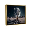 Stupell Industries Man On Moon Outer Space Astronaut Framed Canvas - 3 of 3